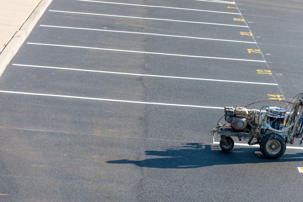 Professional parking lot striping in Salt Lake City