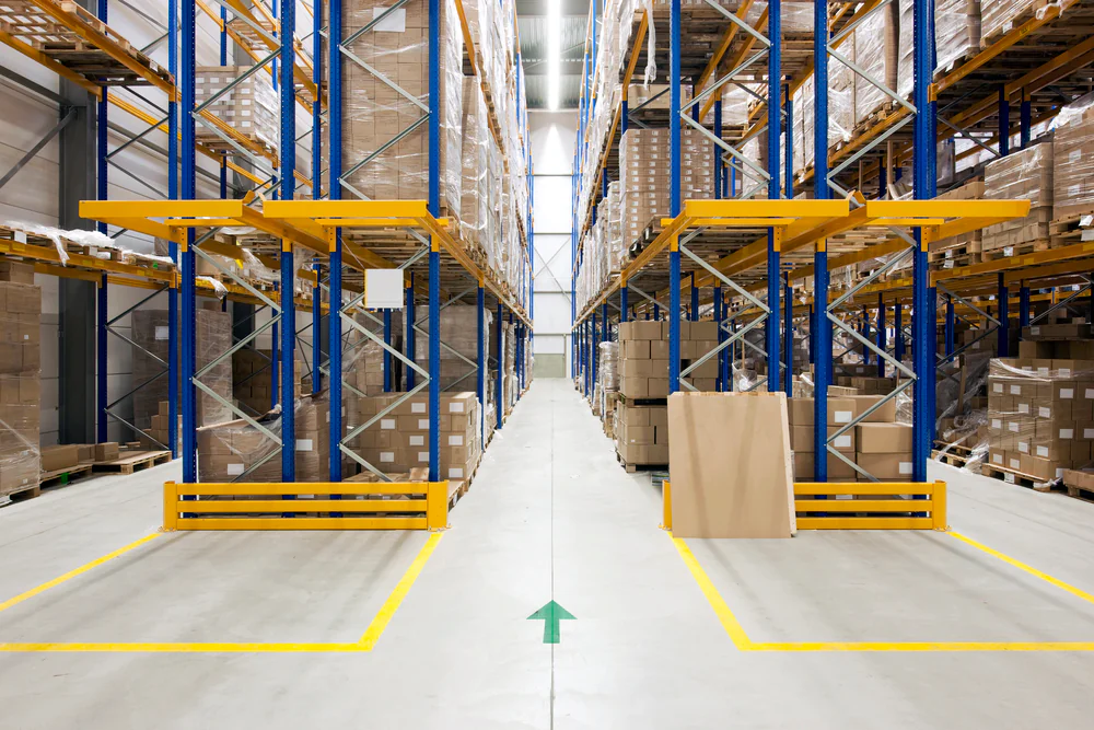 Warehouse striping services
